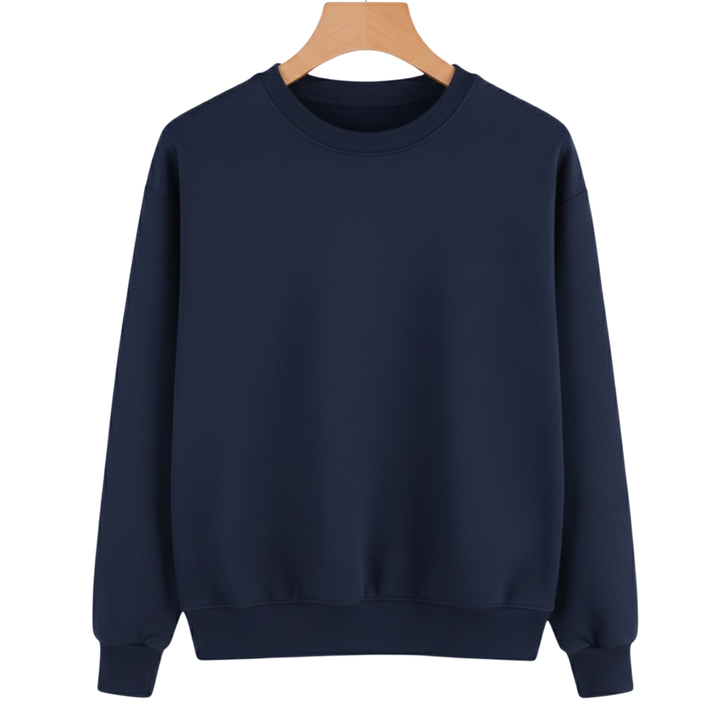 Plain Sweatshirt for Her Blue