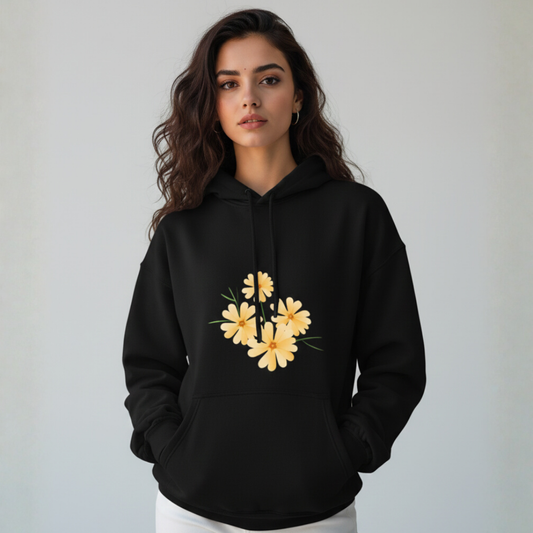 Daffodils Print Hoodie