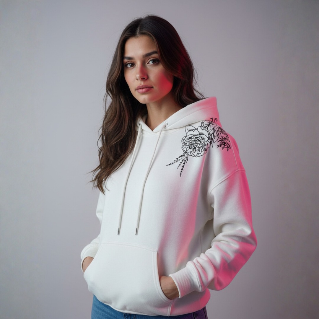 Gold bunch print hoodie