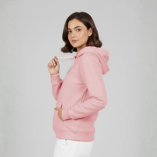 Plain Hoodie for her - Pink