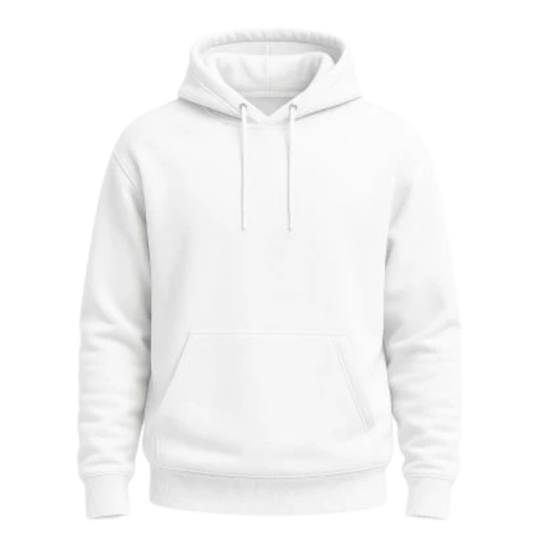 Plain Hoodie for her - White