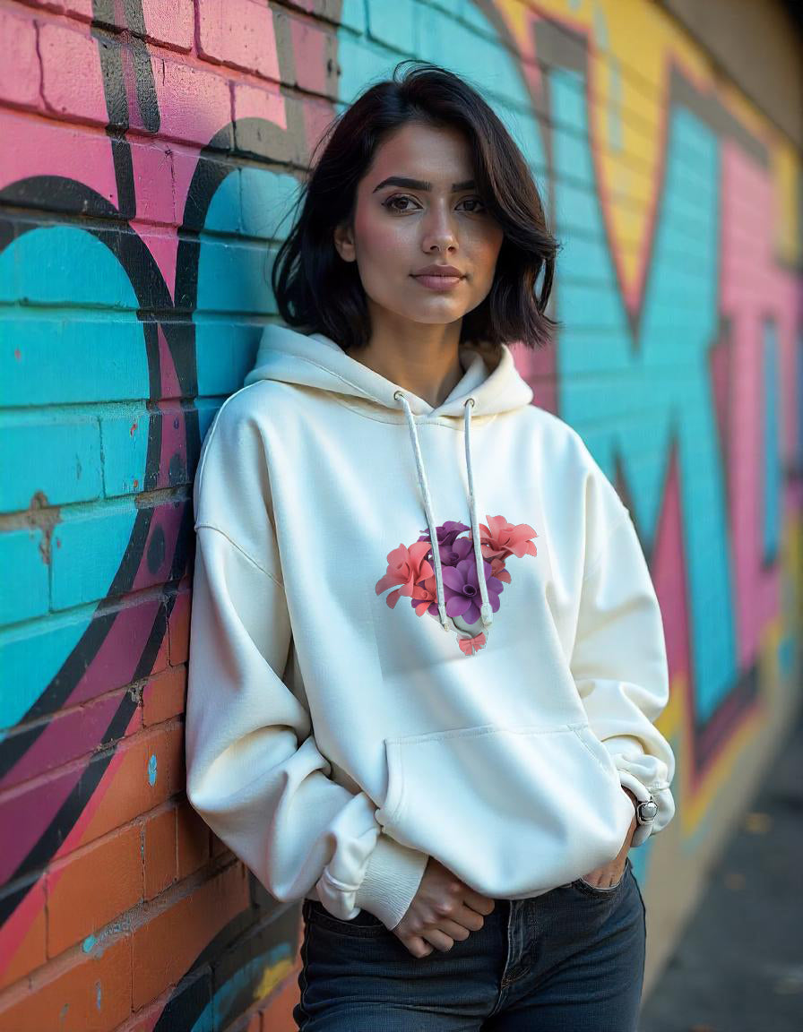 Fusion print hoodie