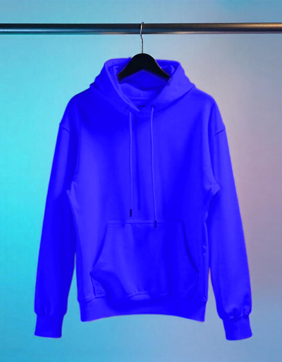 Plain Hoodie for her - Blue