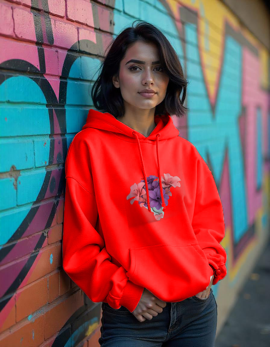 Fusion print hoodie