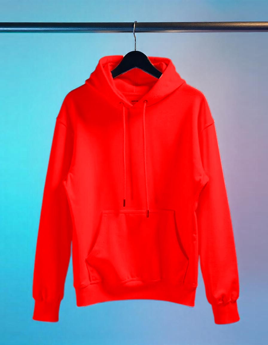 Plain Hoodie for her - Red