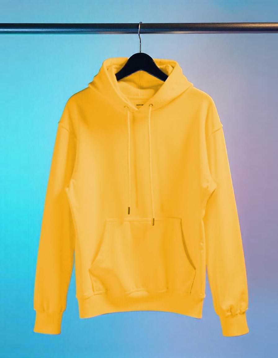 Plain Hoodie for her - Yellow