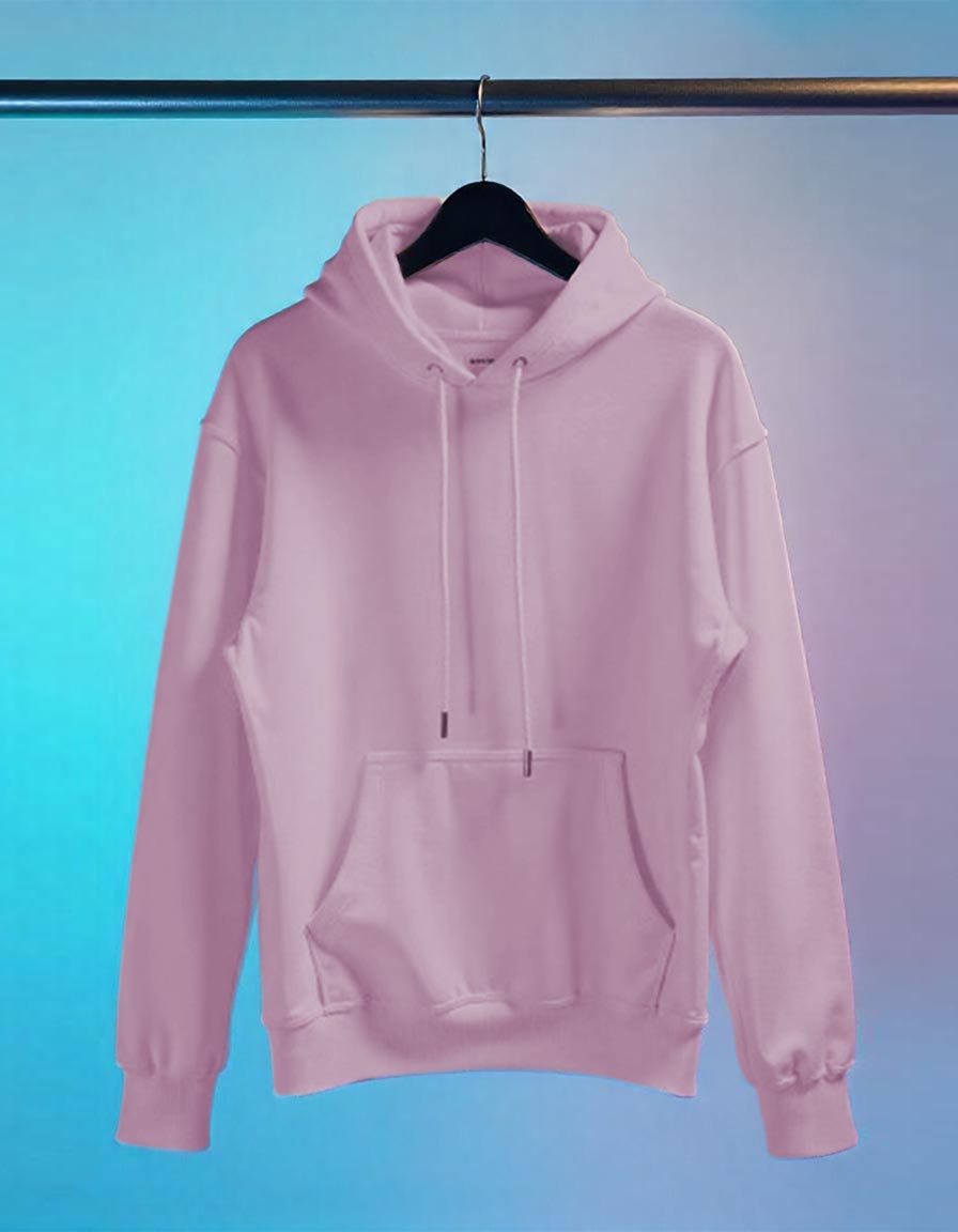 Plain Hoodie for her - Pink