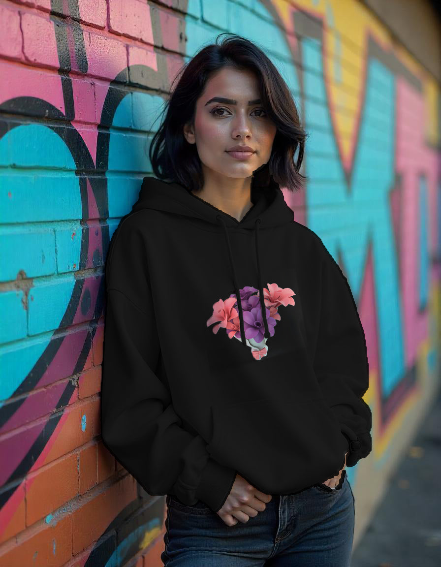 Fusion print hoodie