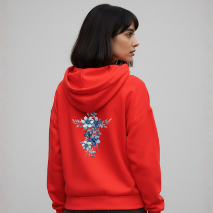 Blue bunch print hoodie