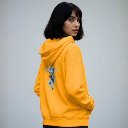 Blue bunch print hoodie