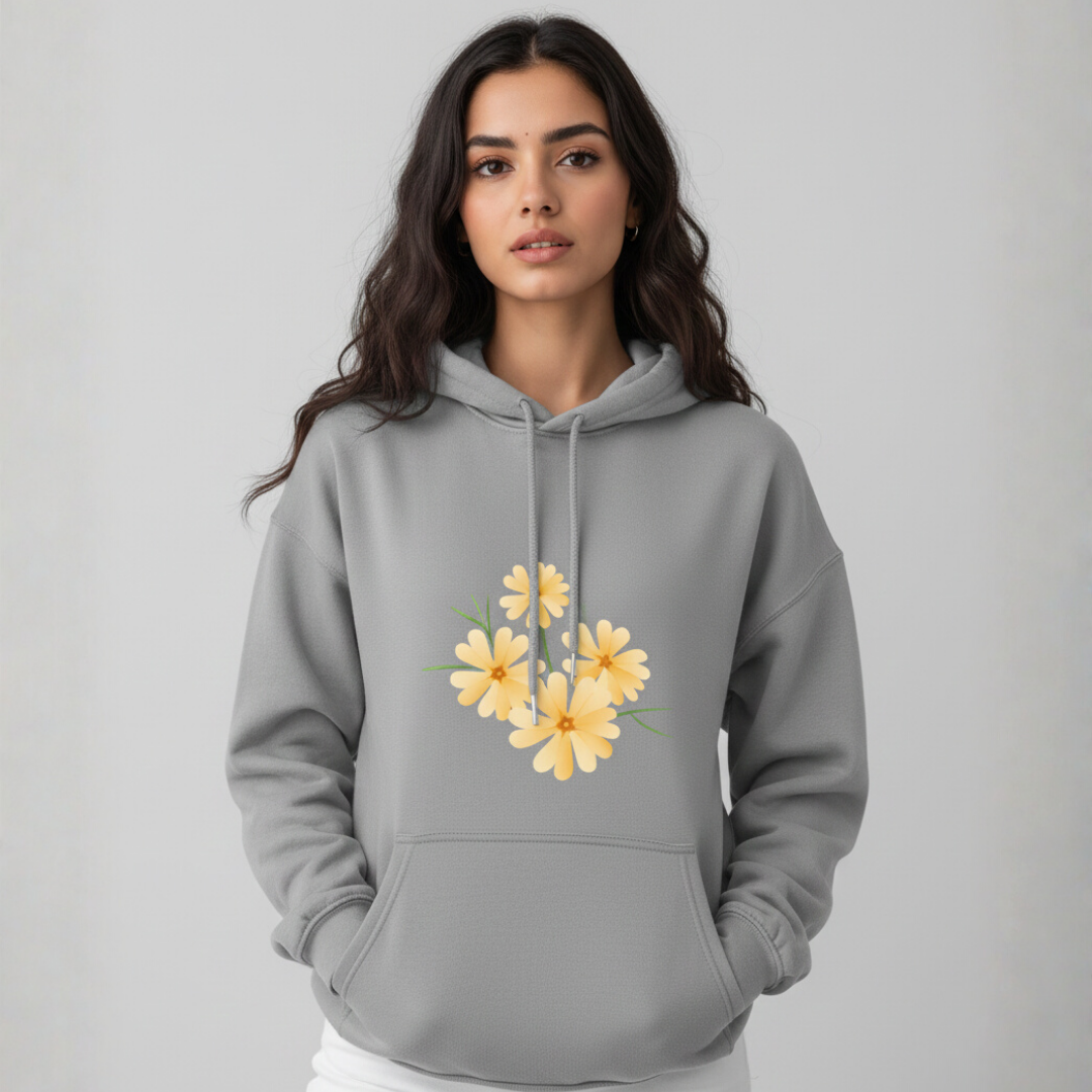 Daffodils Print Hoodie