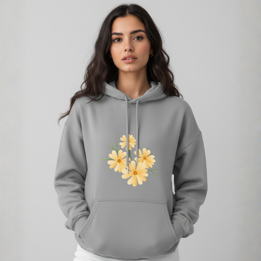 Daffodils Print Hoodie