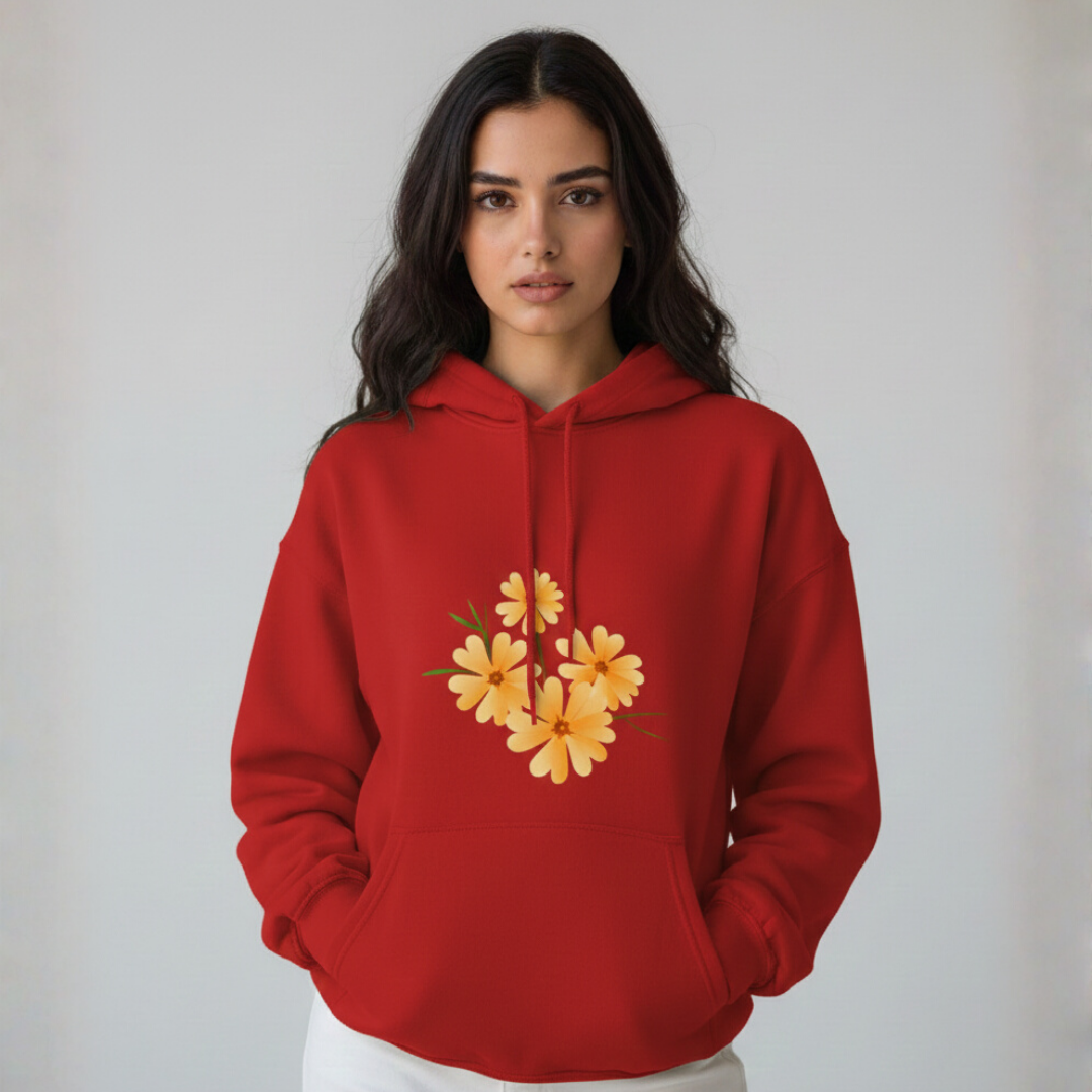 Daffodils Print Hoodie