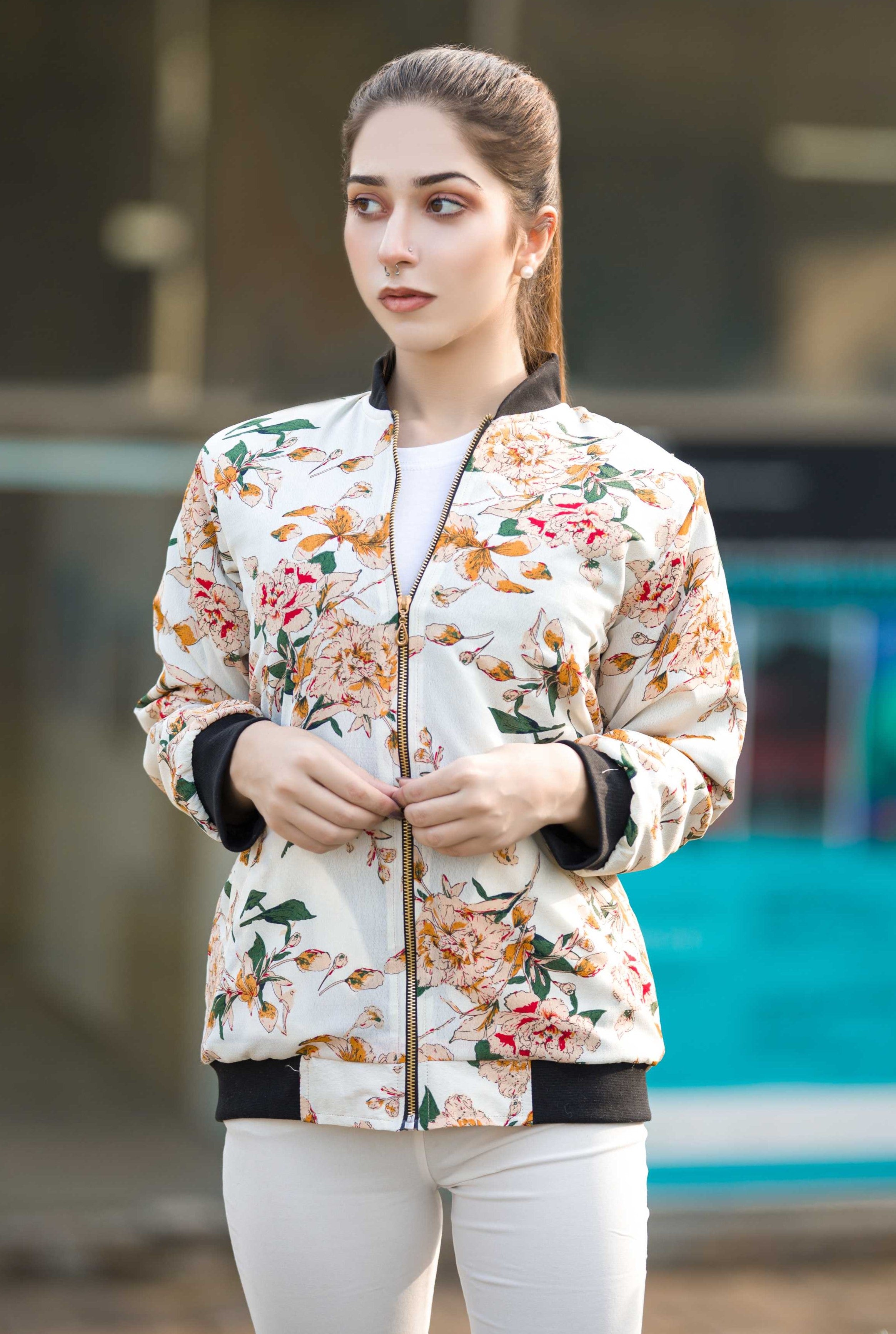 Floral Elegance Women's Jacket