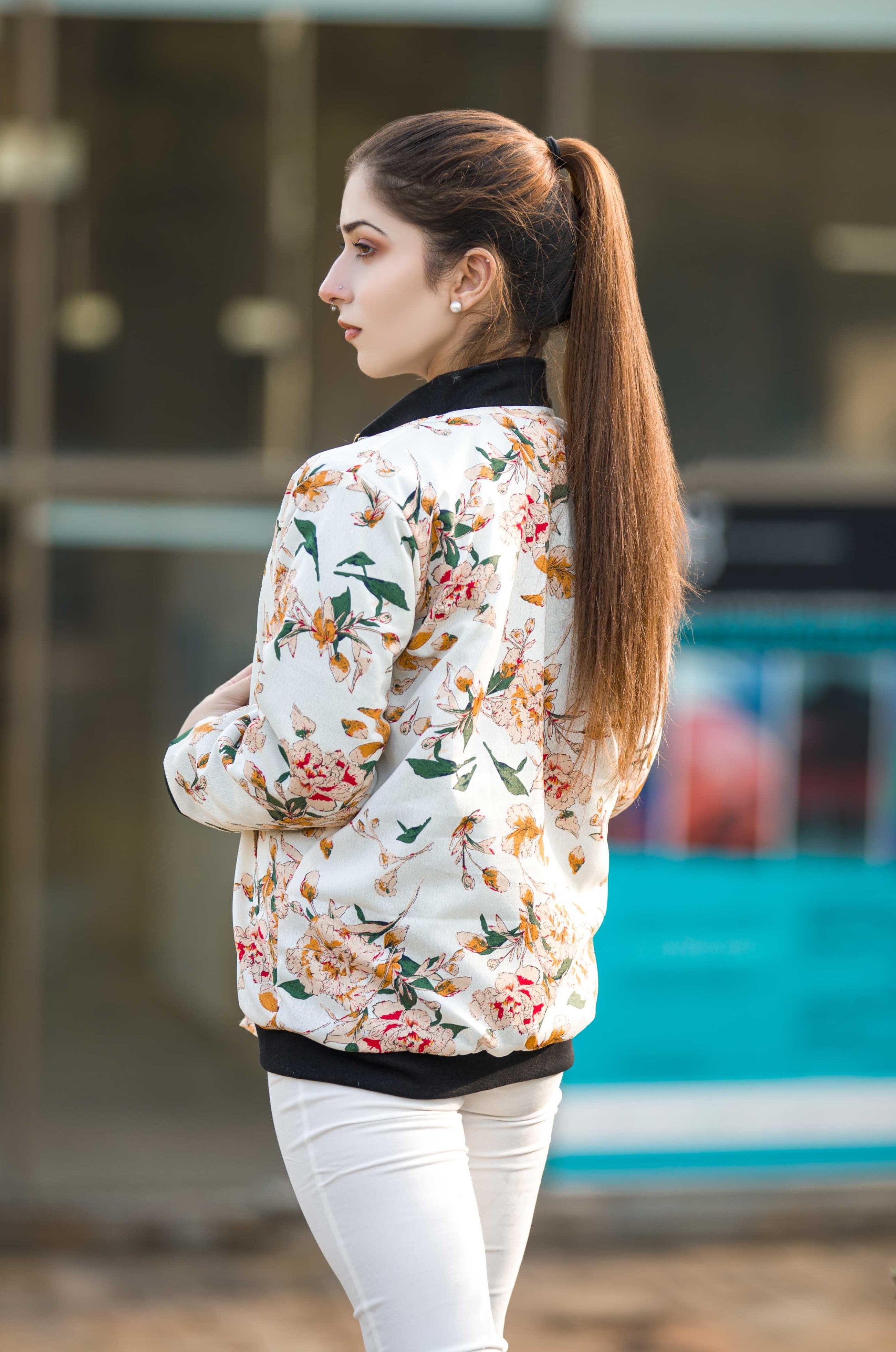 Floral Elegance Women's Jacket