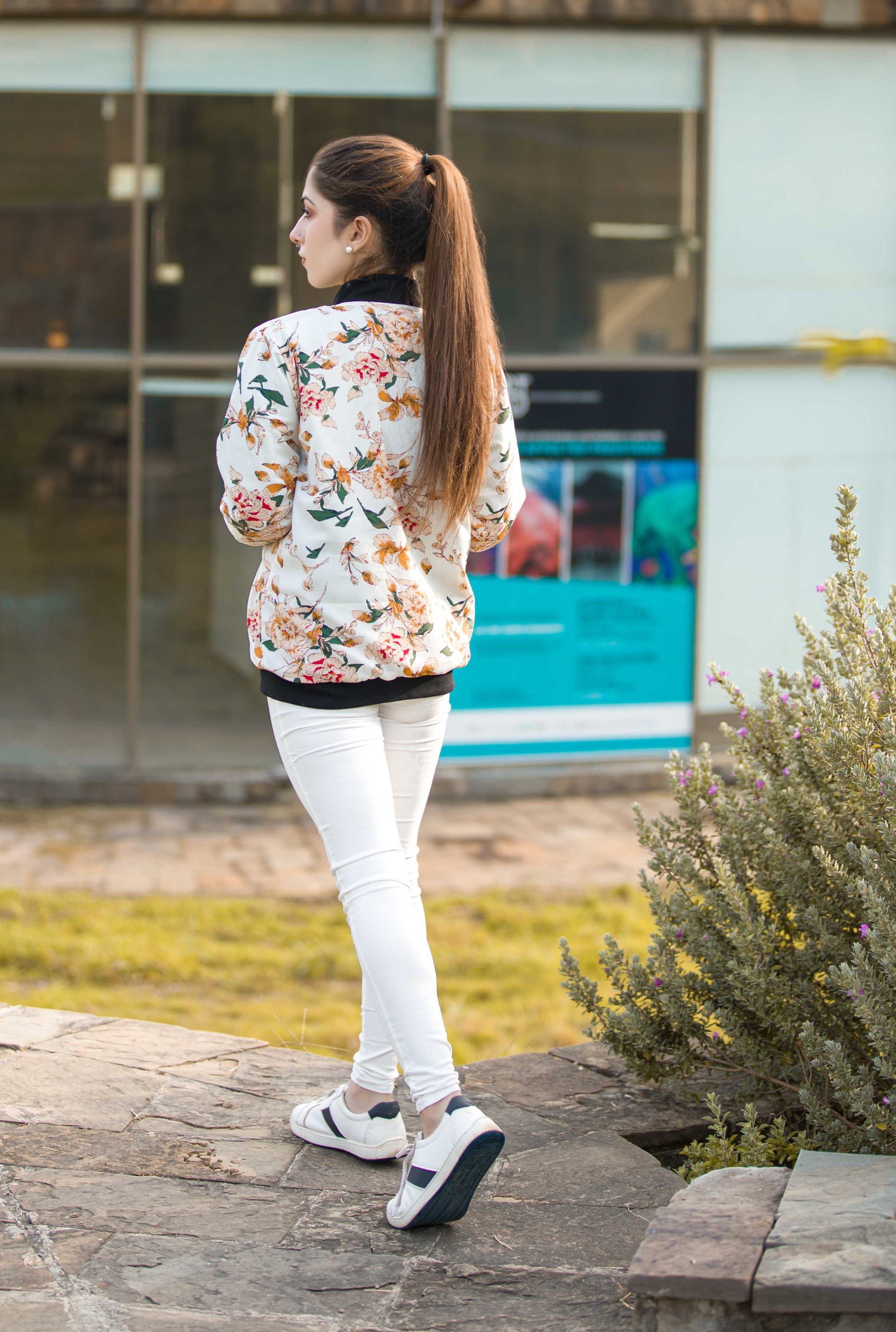 Floral Elegance Women's Jacket