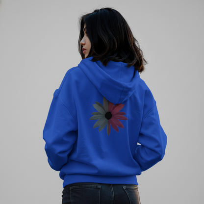Flower Glow print hoodie