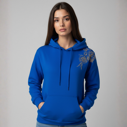 Gold bunch print hoodie