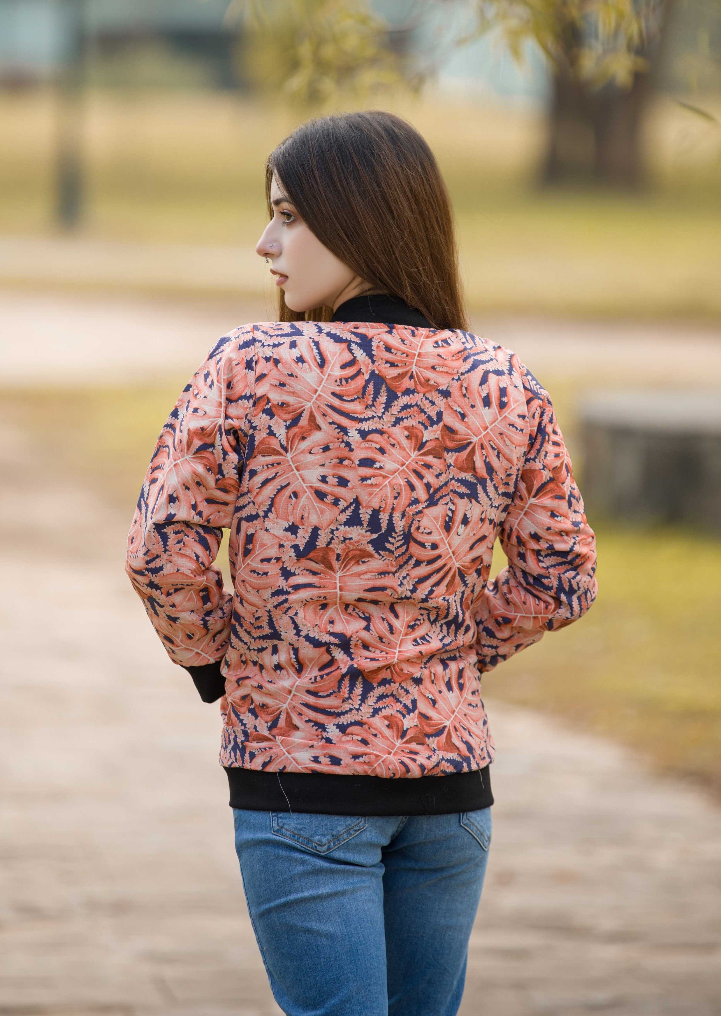 Golden Leaf Delight Women's Jacket