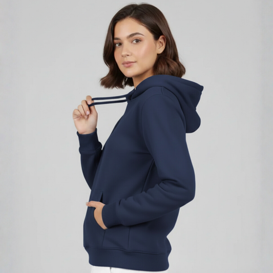 Plain Hoodie for her - Blue