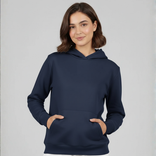 Plain Hoodie for her - Blue