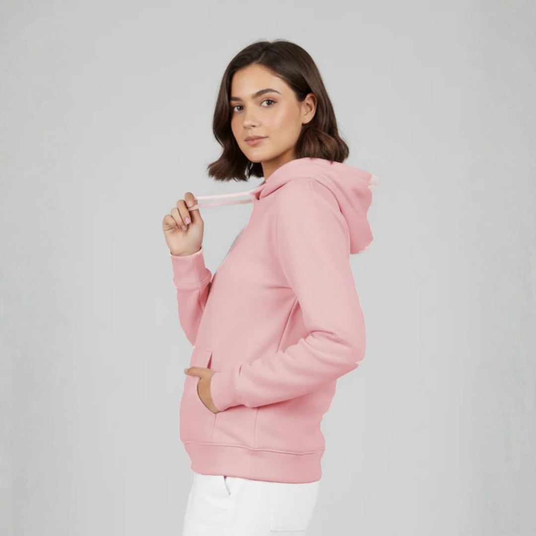 Plain Hoodie for her - Pink