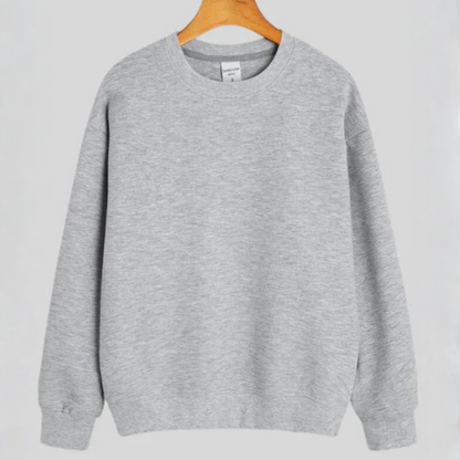 Plain Sweatshirt for Her - Grey