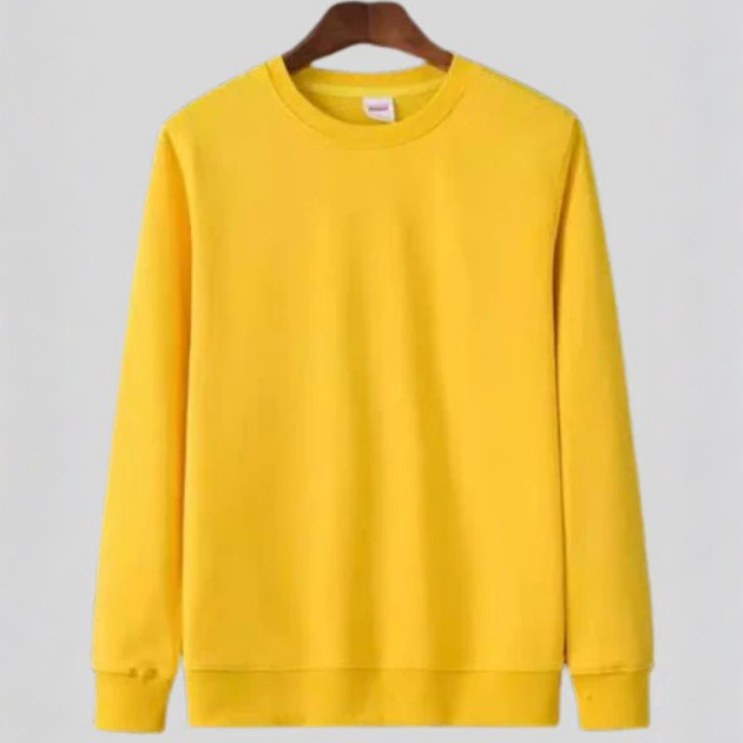 Plain Sweatshirt for Her Skye Yellow