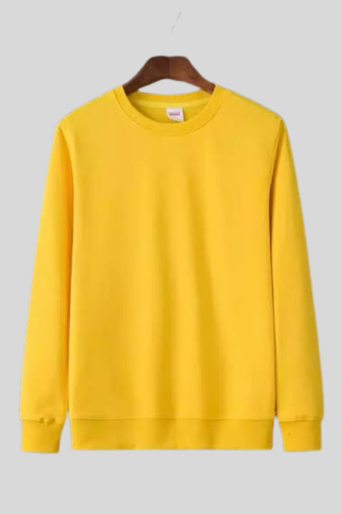 Plain Sweatshirt for Her Skye Yellow