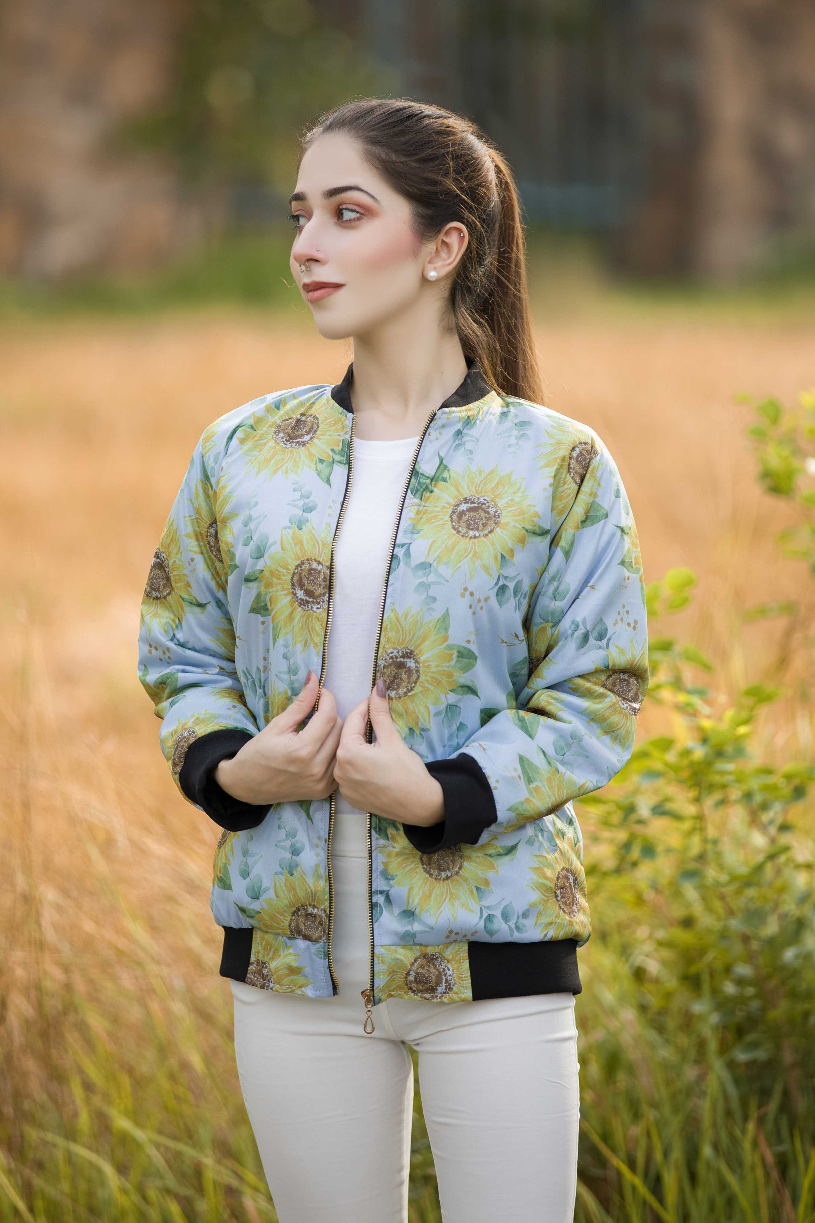 Sunflower Breeze Women's Jacket