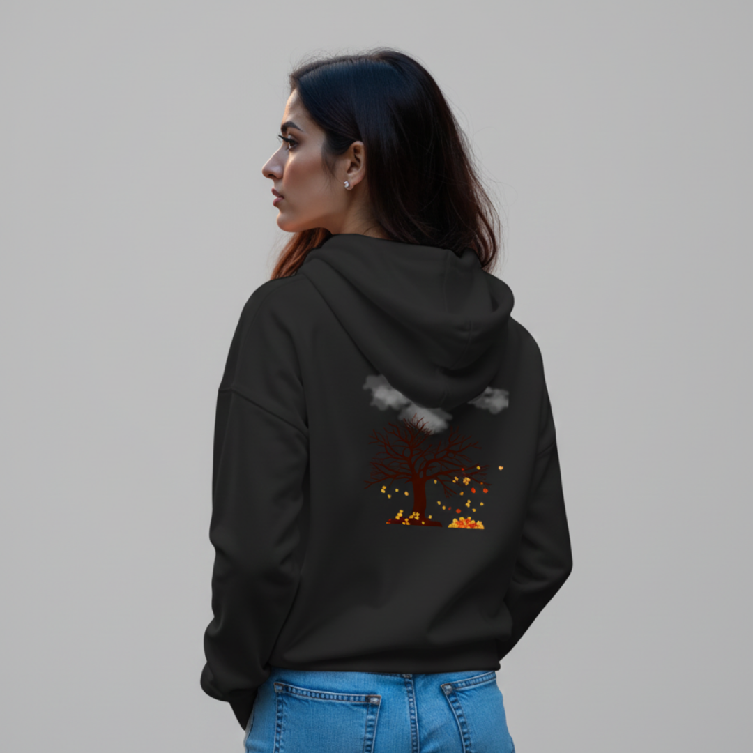 Autumn print hoodie