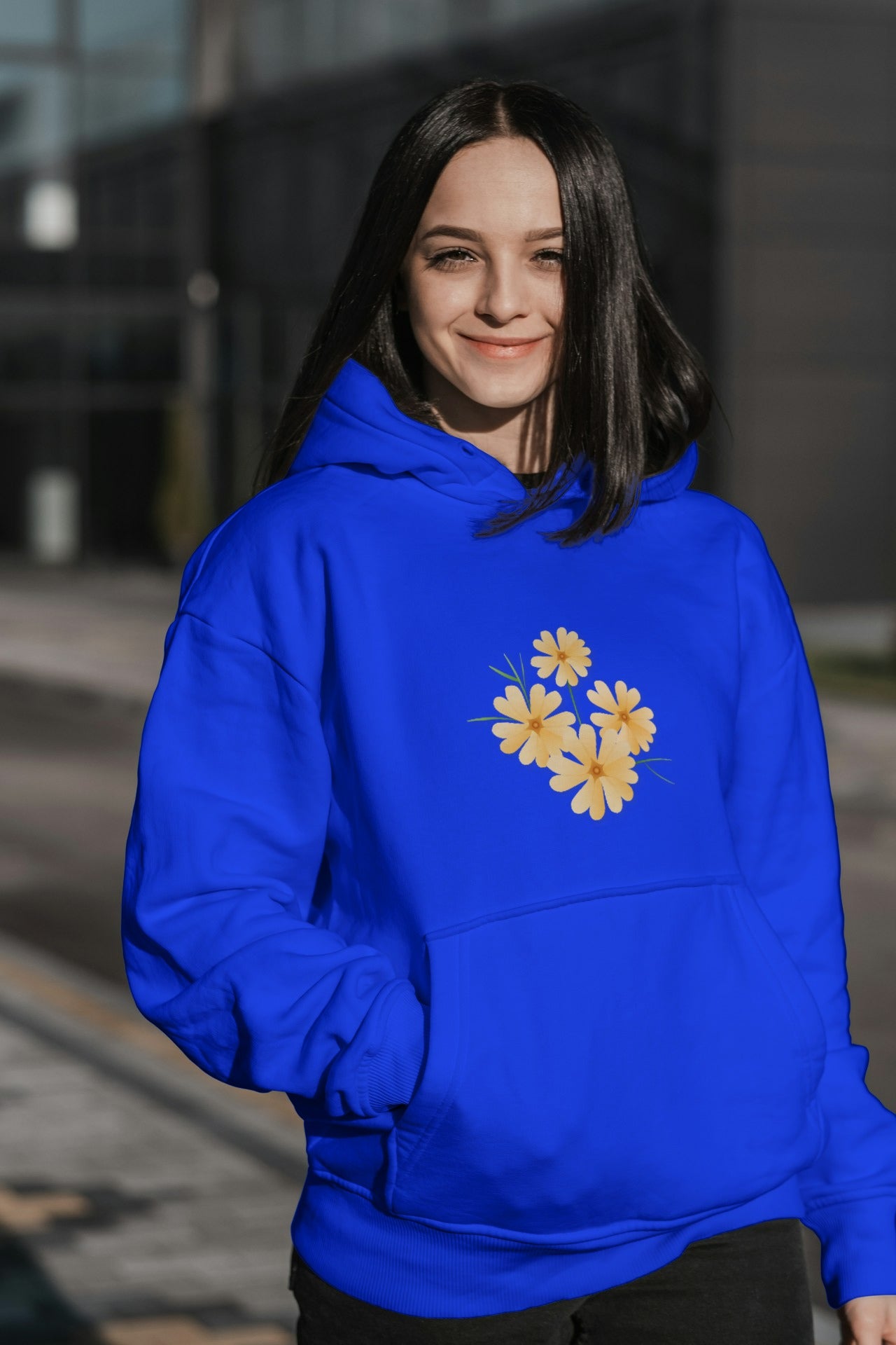 Daffodils Print Hoodie