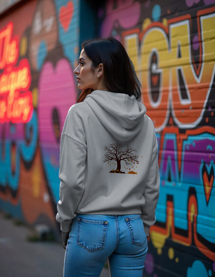 Autumn print hoodie