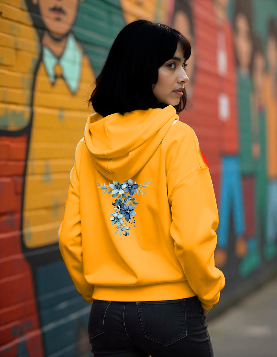 Blue bunch print hoodie